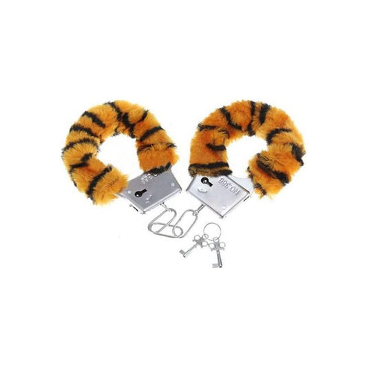 Algemas de pelúcia de tigre