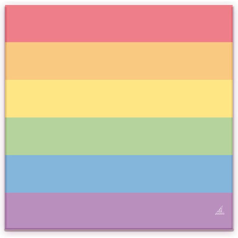 Conjunto de 20 guardanapos com as cores da bandeira LGBT+
