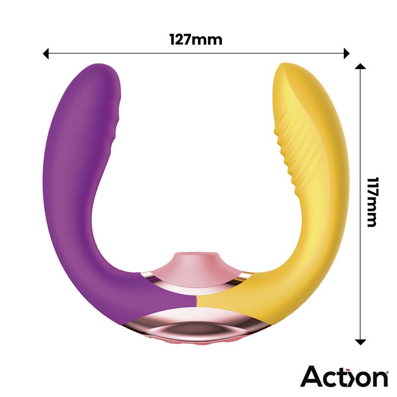 Two Lovers 3 in 1 Vibrador con Finger y Succion
