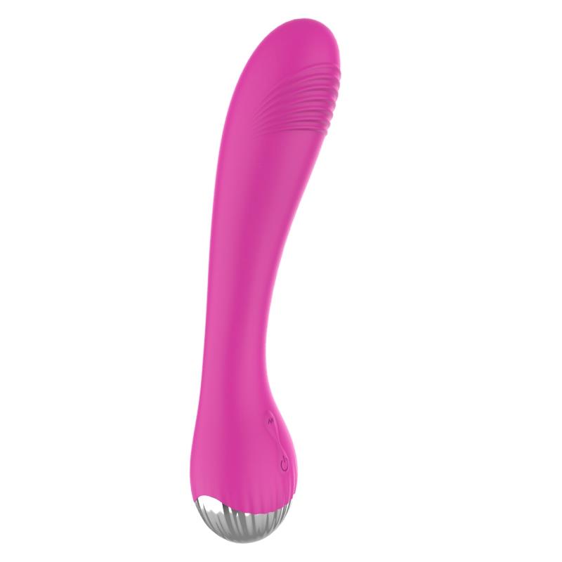 Vibrador USB rosa com 6 funções