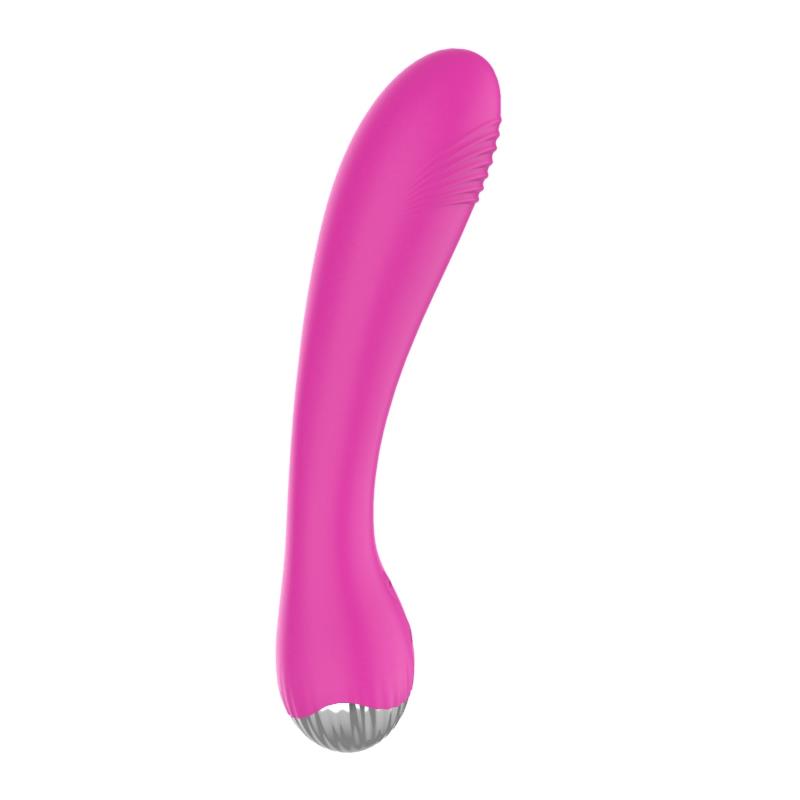 Vibrador USB rosa com 6 funções