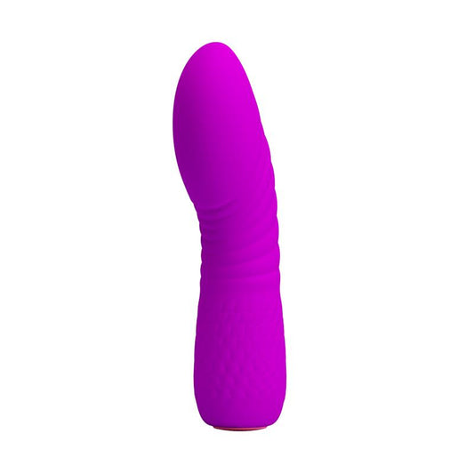 Vibrador USB de silicone roxo Abner