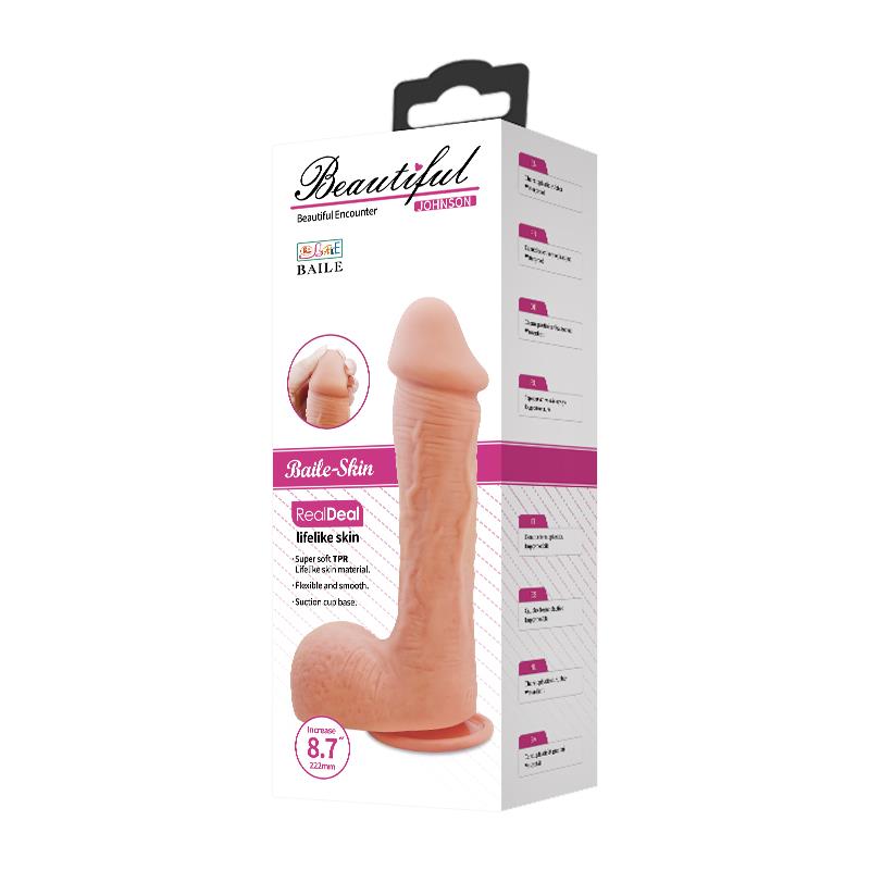 Johnson Dildo Realista com Ventosa Natural