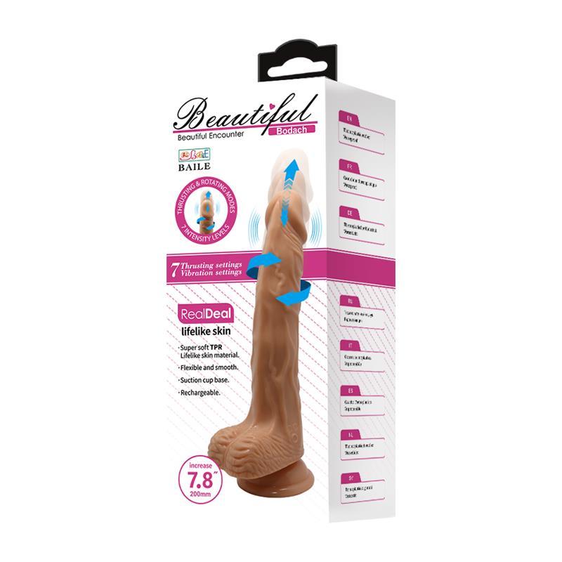 Vibrador Bodach com Impulso e Rotação USB