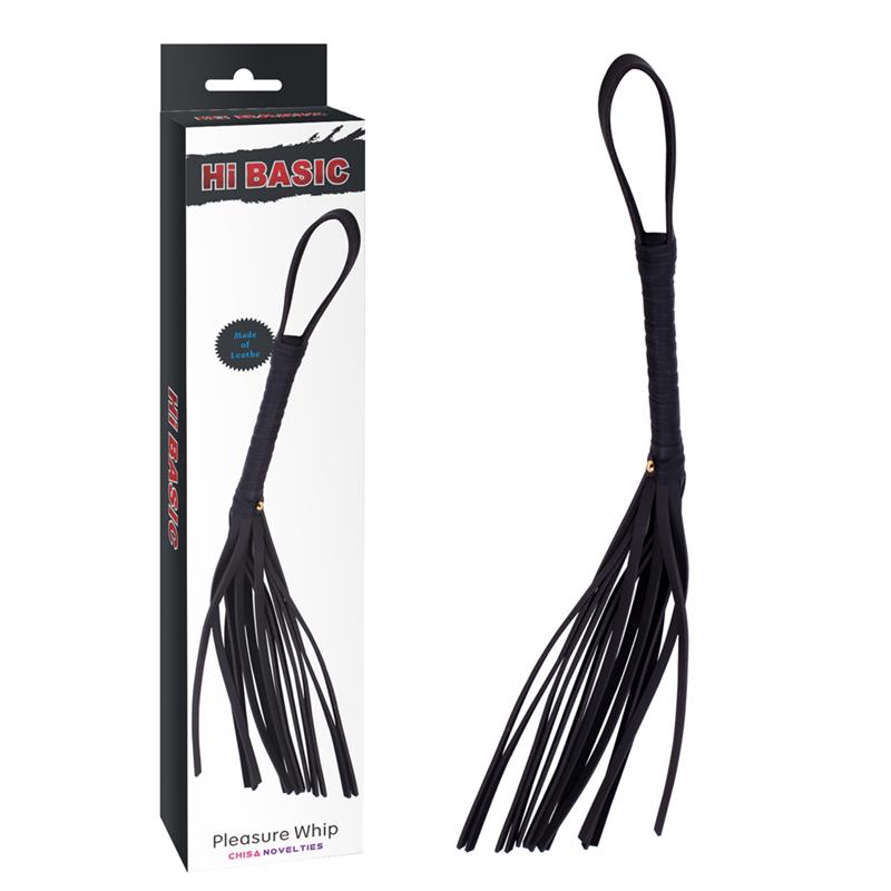 Chicote de Couro 72 cm Preto