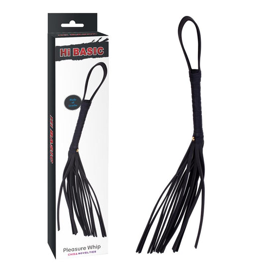 Chicote de Couro 72 cm Preto