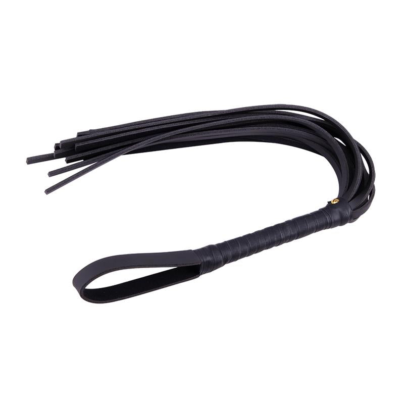 Chicote de Couro 72 cm Preto
