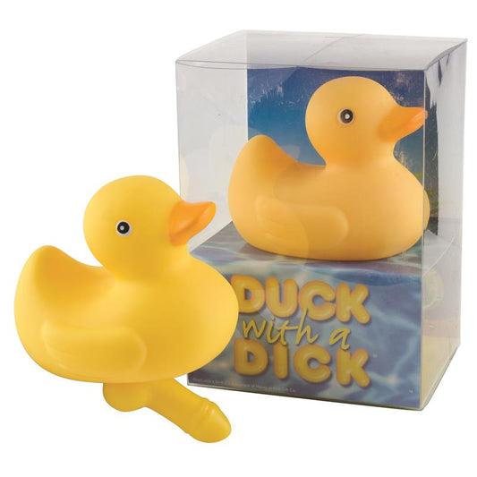 Patinho de borracha com pênis