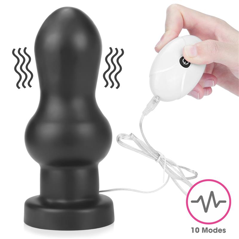 Plugue Anal Vibratório King Size 7 Preto