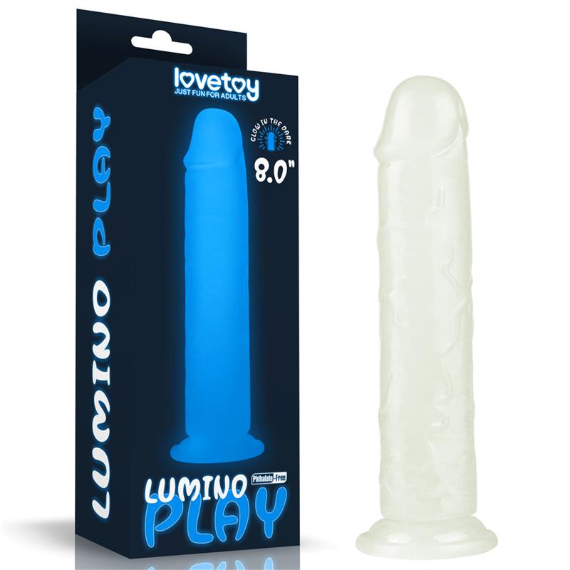 Lumino Dildo 8 Luz Azul