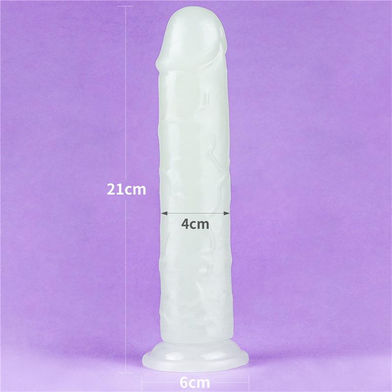 Lumino Dildo 8 Luz Azul
