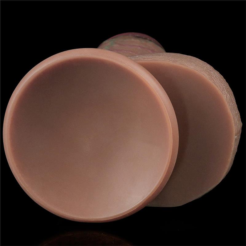 Dildo de silicone de camada dupla XXL 9,5