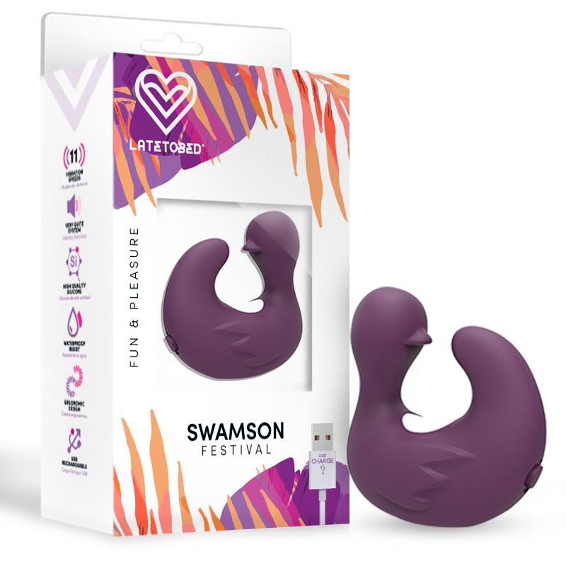 Dedal Estimulador Swamson Duck USB Silicone Violeta