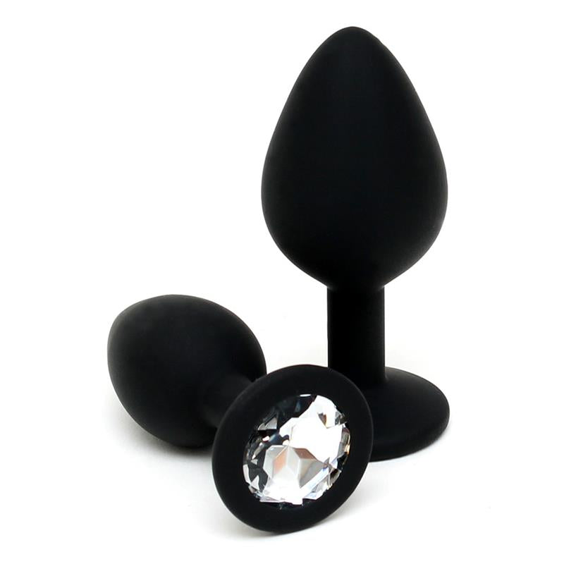 Conjunto de dois plugues anais de silicone