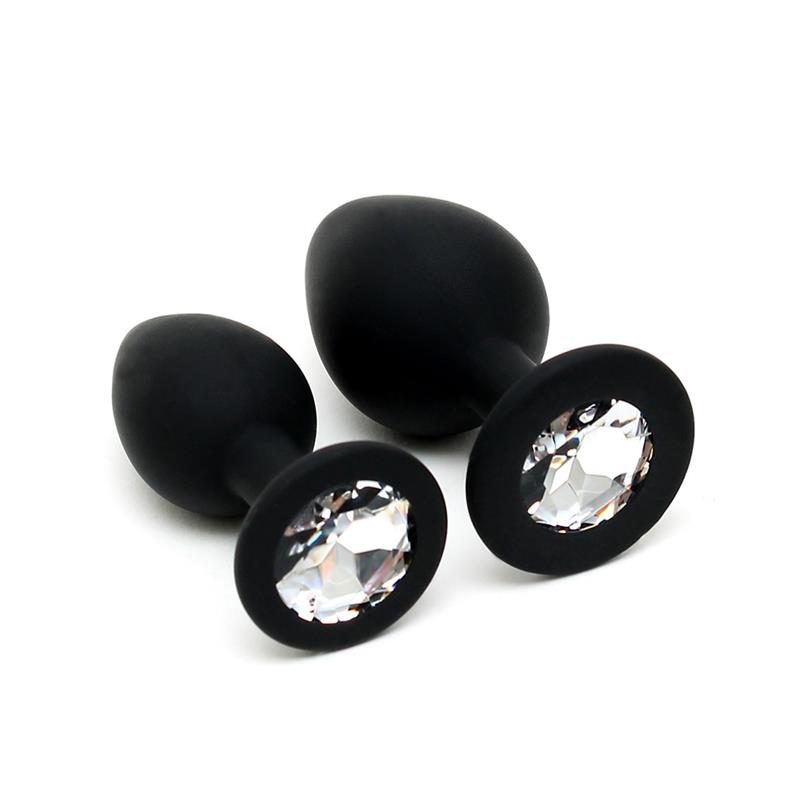 Conjunto de dois plugues anais de silicone